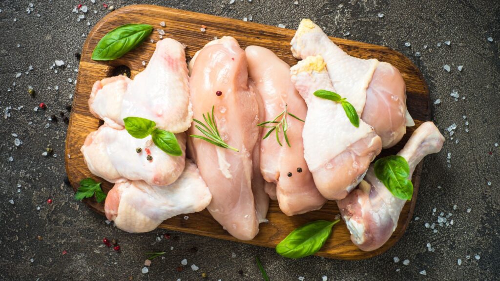 Petto di pollo, contente bassi tassi di nichel